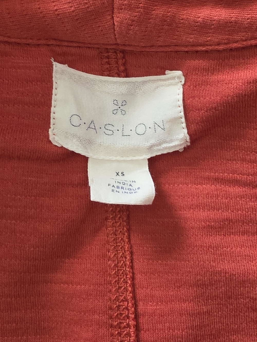 Caslon Open-Front Rust Cardigan Sweater - Picture 5 of 6
